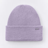 Wool Rib Knit Beanie | Lavender Purple