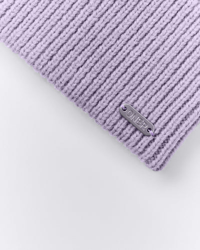 Wool Rib Knit Headband | Lavender Purple