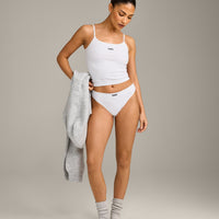 Seamless Thong | White