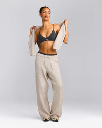 Seamless Strappy Bralette | Charcoal Marl