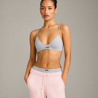 Seamless Strappy Bralette | Grey Marl