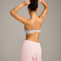 Seamless Strappy Bralette | Grey Marl
