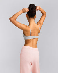 Seamless Strappy Bralette | Gray Marl