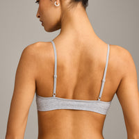 Seamless Strappy Bralette | Grey Marl