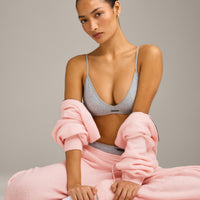 Seamless Strappy Bralette | Grey Marl