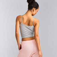 Seamless Strappy Tank Top | Gray Marl