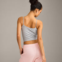 Seamless Strappy Vest | Grey Marl