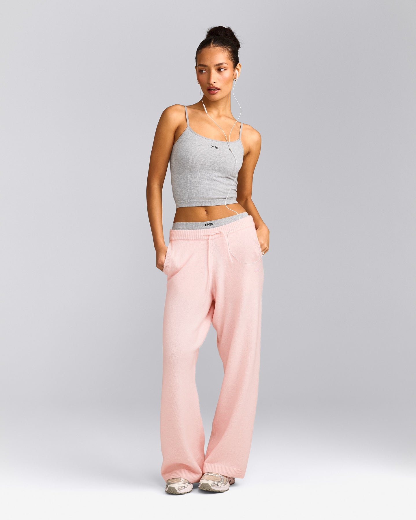 Seamless Strappy Tank Top | Gray Marl