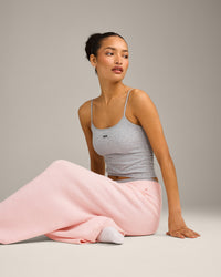 Seamless Strappy Vest | Grey Marl