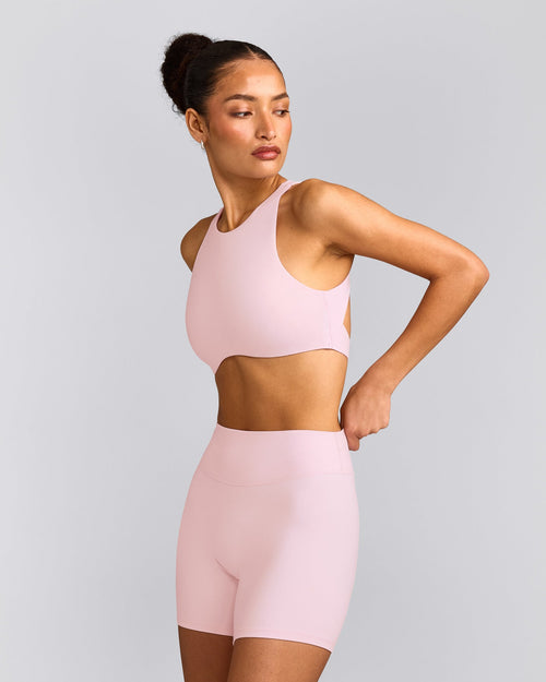 SoftMotion™ High Neck Sports Bra | Soft Girl Pink