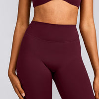 SoftMotion™ Flared Pants with Gray Logo | Cherry Lacquer Purple