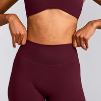SoftMotion™ Straight Leg Pants with Gray Logo | Cherry Lacquer Purple