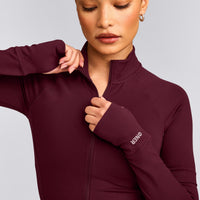 SoftMotion™ Mid Jacket with Grey Logo | Cherry Lacquer Purple