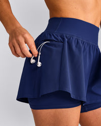 UnifiedMove™ Double Layer Shorts 5" with Reflective Logo | Varsity Blue