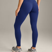 UnifiedMove™ High Waisted Leggings with Reflective Logo | Varsity Blue