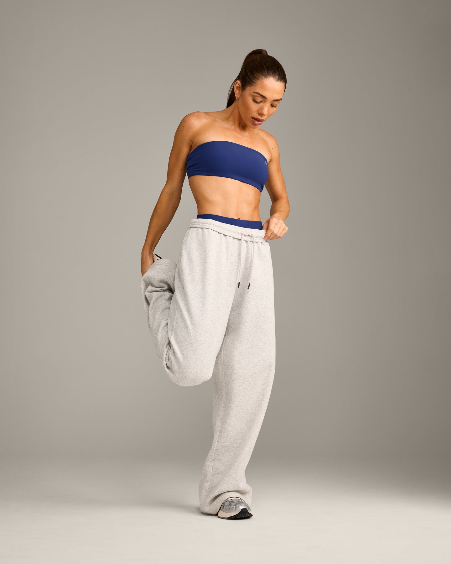 UnifiedMove™ Micro Bandeau Bralette with Reflective Logo | Varsity Blue