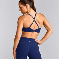 UnifiedMove™ Micro Bralette with Reflective Logo | Varsity Blue
