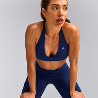 UnifiedMove™ Micro Bralette with Reflective Logo | Varsity Blue
