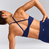 UnifiedMove™ Micro Bralette with Reflective Logo | Varsity Blue