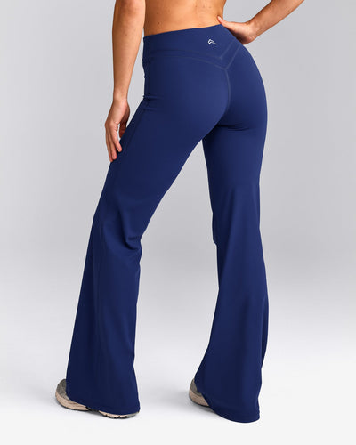 UnifiedMove™ Wrap Flared Pants with Reflective Logo | Varsity Blue