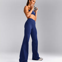 UnifiedMove™ Wrap Flared Pants with Reflective Logo | Varsity Blue
