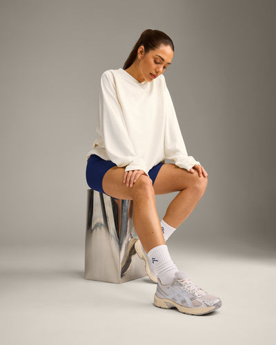 Varsity Stripe Crew Socks 3 Pack | White/Grey