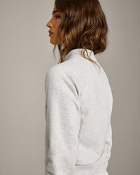 Jersey Tracksuit Zip Through Jacket | Light Grey Marl