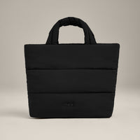 Quilted Midi Tote | Black