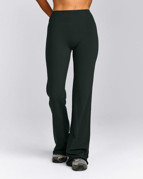 SoftMotion™ Flared Pants | Emerald Noir