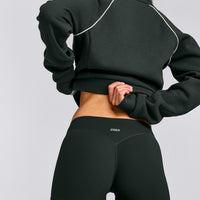 SoftMotion™ Mid Rise Shorts 4" with Grey Logo | Emerald Noir