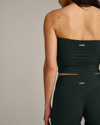 SoftMotion™ Straight Leg Bottoms with Grey Logo | Emerald Noir