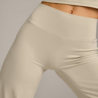 SoftMotion™ Straight Leg Bottoms with Grey Logo | Oatmeal