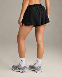 AirMove™ Lined Shorts 2" with Pocket and Reflective Logo | Black
