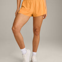 AirMove™ Lined Shorts 2" with Pocket and Reflective Logo | Powdered Orange