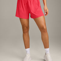 AirMove™ Lined Shorts 4" with Pocket and Reflective Logo | Charged Pink