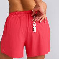 AirMove™ Lined Shorts 4" with Pocket and Reflective Logo | Charged Pink