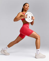 EffortlessLift™ Seamless Mid Rise Shorts | Charged Pink