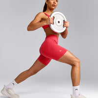 EffortlessLift™ Seamless Mid Rise Shorts | Charged Pink