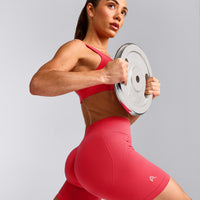 EffortlessLift™ Seamless Mid Rise Shorts | Charged Pink