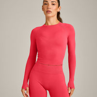 Oner Seamless Fitted Long Sleeve Top | Light Charged Pink
