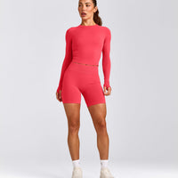 Oner Seamless Fitted Long Sleeve Top | Light Charged Pink