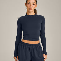 Oner Seamless Fitted Long Sleeve Top | Light True Blue