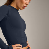 Oner Seamless Fitted Long Sleeve Top | Light True Blue