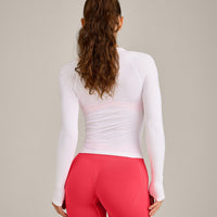 Oner Seamless Fitted Long Sleeve Top | White