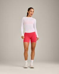 Oner Seamless Fitted Long Sleeve Top | White