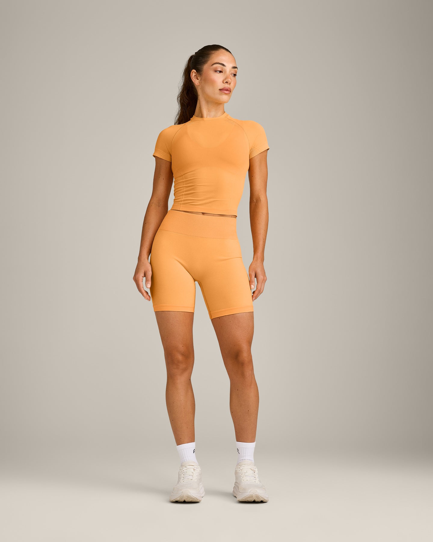 Oner Seamless Fitted Top | Light Powdered Orange