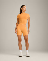 Oner Seamless Fitted Top | Light Powdered Orange