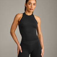 Oner Seamless Fitted Vest | Soft Black