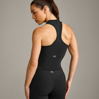 Oner Seamless Fitted Vest | Soft Black