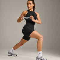 Oner Seamless Fitted Vest | Soft Black